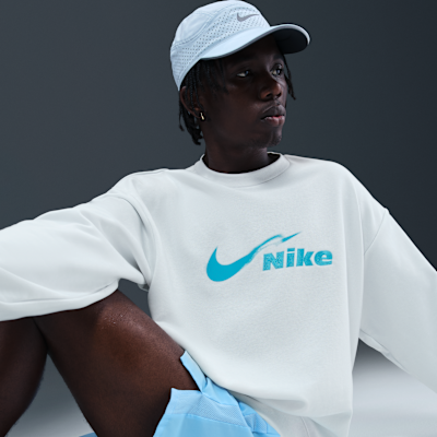 Nike Track Club Men's Dri-FIT Fleece Crew-Neck Running Sweatshirt