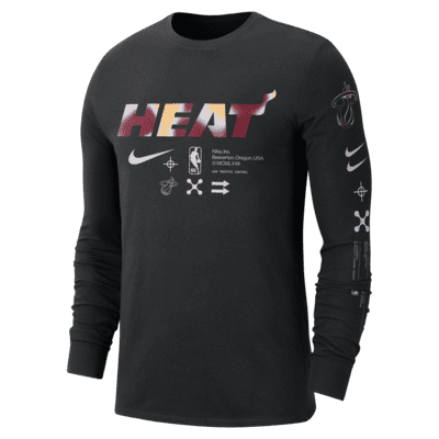 Nike / Youth Miami Heat Practice Performance Long Sleeve T-Shirt