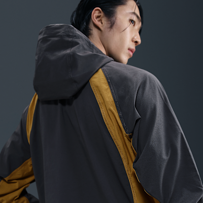 나이키 테크 남성 드라이 핏 우븐 컬러 블록 윈드러너 오버사이즈 재킷