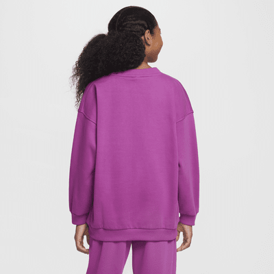 Sweat oversize Nike Sportswear Club Fleece pour ado (fille)