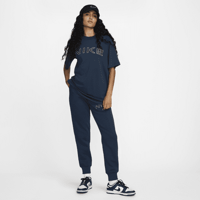 T-shirt folgada de manga curta com grafismo Nike Sportswear para mulher