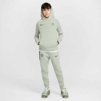 Chelsea F.C. Tech Older Kids' (Boys') Nike Football Fleece Pullover Hoodie