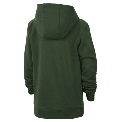 Hoodie pullover de lã cardada NBA Nike Milwaukee Bucks Júnior