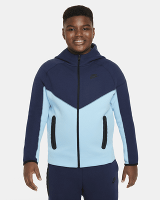 Подростковое худи Nike Sportswear Tech Fleece Big Kids' (Boys') Full-Zip Hoodie (Extended Size)