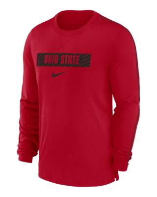 Мужская футболка Ohio State Buckeyes Sideline Player Nike Dri-FIT College