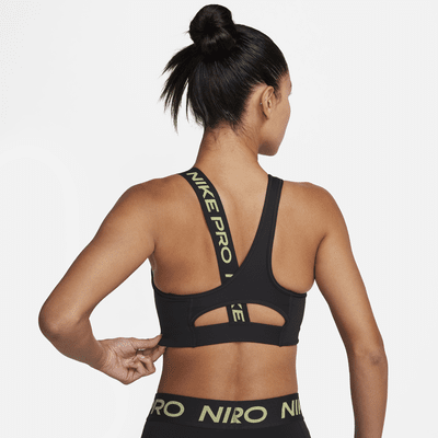 Nike Pro Swoosh Women's Medium-Support 1-Piece Pad Asymmetrical Sports Bra