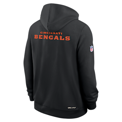 Cincinnati Bengals Initial Home Sideline Men's Nike Dri-FIT NFL Pullover Hoodie