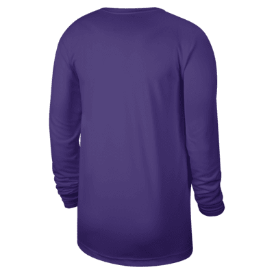 T-shirt à manches longues Nike Dri-FIT NBA Los Angeles Lakers pour homme