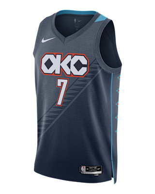 Мужские джерси Chet Holmgren Oklahoma City Thunder City Edition Nike NBA Swingman Jersey