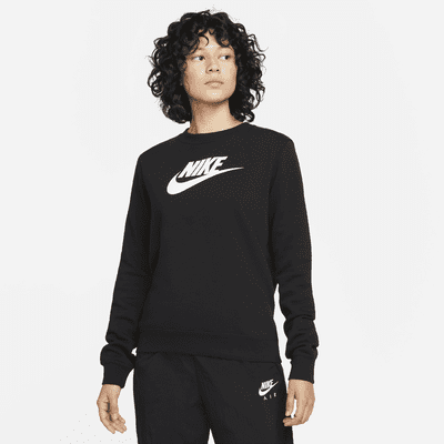 Nike Club Sportswear Women's Fleece Sweatpants Black White
