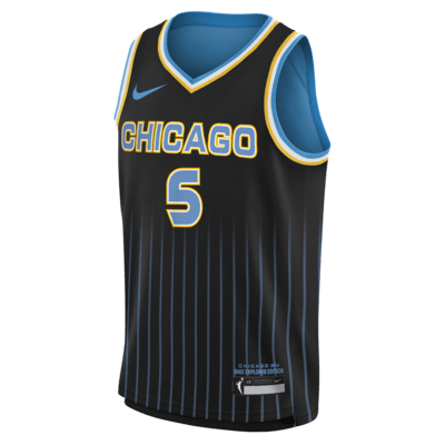 Angel Reese Chicago Sky 2024 Explorer Edition Big Kids' Nike Dri-FIT WNBA Swingman Jersey