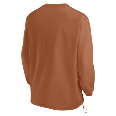 Rompevientos de manga larga universitario Nike para hombre Texas Longhorns Sideline