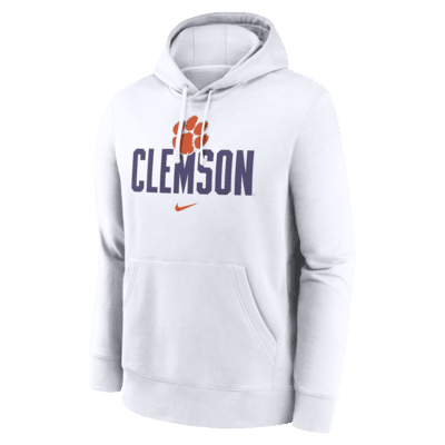 Sudadera con gorro sin cierre universitaria Nike para hombre Clemson Tigers Primetime Club Campus