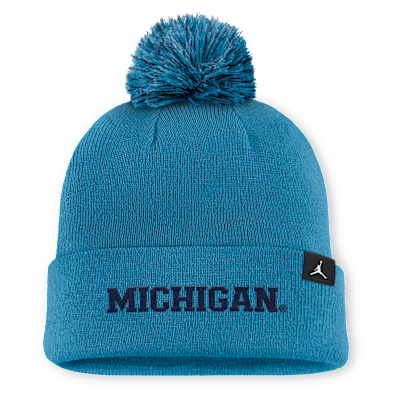 Michigan Primetime Campus Toned Men's Jordan Brand College Cuffed Pom Beanie