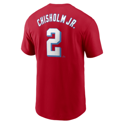 Playera Nike de la MLB para hombre Jazz Chisholm Jr. Miami Marlins City Connect Fuse