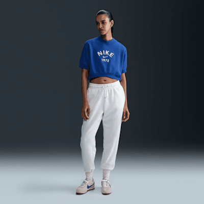 Nike Sportswear Collection Women's Crew-Neck Short-Sleeve Cropped French Terry Top
