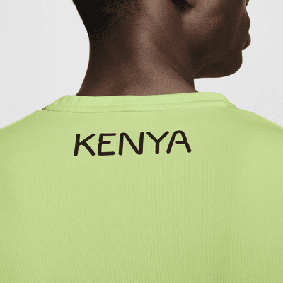 Team Kenya Miler Nike Dri-FIT Kısa Kollu Erkek Koşu Üstü