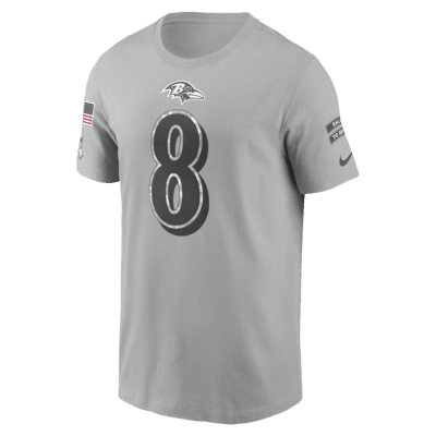 Playera Nike de la NFL para hombre Lamar Jackson Baltimore Ravens Salute to Service