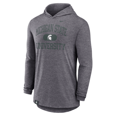 Michigan State Spartans Blitz Men's Nike Dri-FIT College Long-Sleeve Hooded T-Shirt