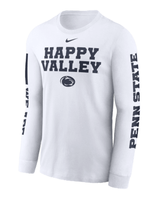 Мужская футболка Penn State Nittany Lions Local Spirit Slogan Nike College Long-Sleeve