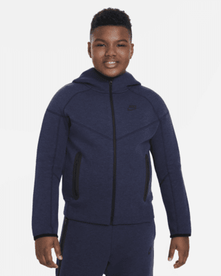 Подростковое худи Nike Sportswear Tech Fleece Big Kids' (Boys') Full-Zip Hoodie (Extended Size)