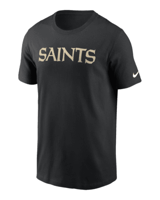 Мужская футболка New Orleans Saints Primetime Wordmark Essential Nike NFL