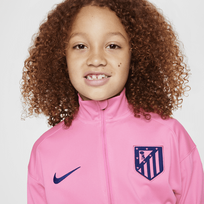 Atlético Madrid Strike harmadik Nike Dri-FIT kötött futballtréningruha nagyobb gyerekeknek