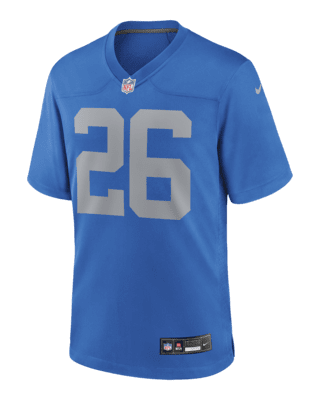 Мужские джерси Jahmyr Gibbs Detroit Lions Nike NFL Game Football Jersey для футбола