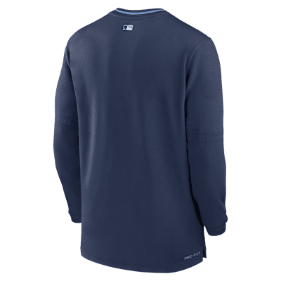 Tampa Bay Rays Authentic Collection Men's Nike Dri-FIT MLB 1/2-Zip Long-Sleeve Top