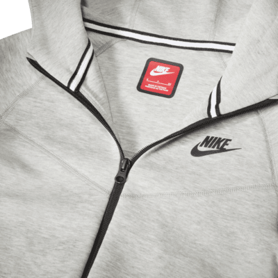 Sudadera con gorro de cierre completo para niño talla grande Nike Sportswear Tech Fleece