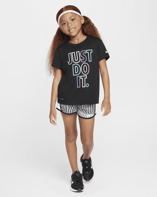 Детская футболка Nike Dri-FIT Femme Pop Little Kids' and Tempo Shorts Set