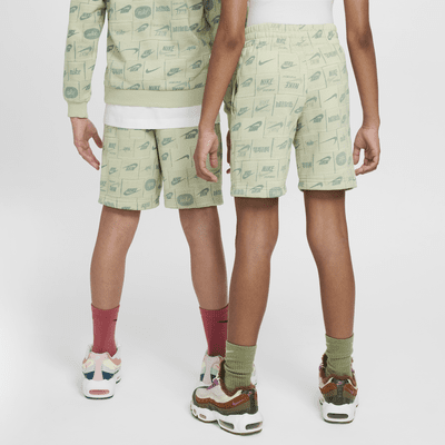 Shorts de French Terry para niños talla grande Nike Sportswear Club