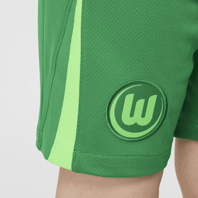 VfL Wolfsburg 2024/25 Stadium Home/Away Nike Replika-Fußballshorts mit Dri-FIT-Technologie (ältere Kinder)