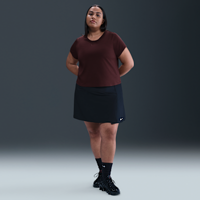 Playera cropped para mujer (talla grande) Nike Sportswear Chill Knit