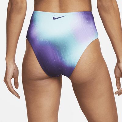 Prenda para la parte inferior de natación de cintura alta reversible para mujer Nike Aurora Borealis