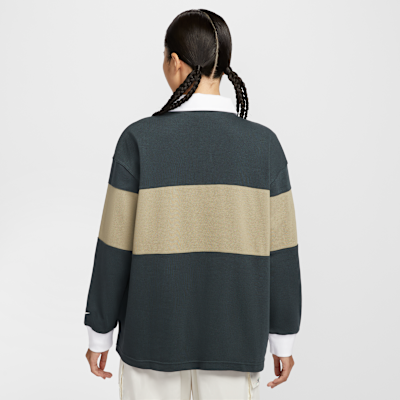 Nike Sportswear Women's Long-Sleeve Graphic Polo Top