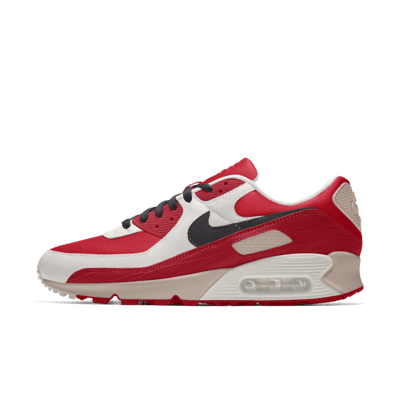 фото Кроссовки с индивидуальным дизайном nike air max 90 unlocked by you - красный