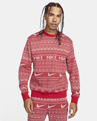 Nike Sportswear Club Fleece Men's Crew-Neck Holiday Sweatshirt