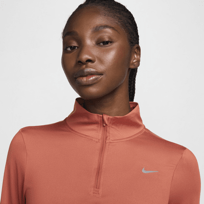 Nike Swift hardlooptop met korte rits en UV-bescherming voor dames