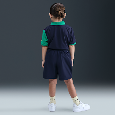 Conjunto de 2 piezas de shorts para niños talla pequeña Nike Net Dri-FIT
