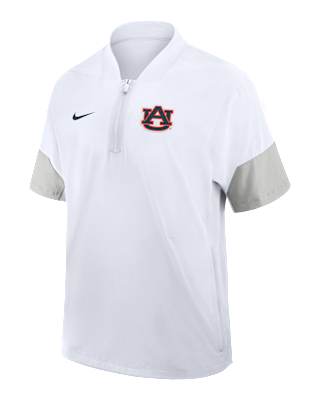 Мужская куртка Auburn Sideline Coach Nike College 1/2-Zip Short-Sleeve Hooded