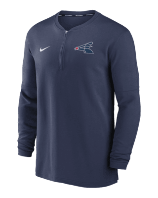 Мужские  Chicago White Sox Authentic Collection Game Time Nike Dri-FIT MLB 1/2-Zip Long-Sleeve Top