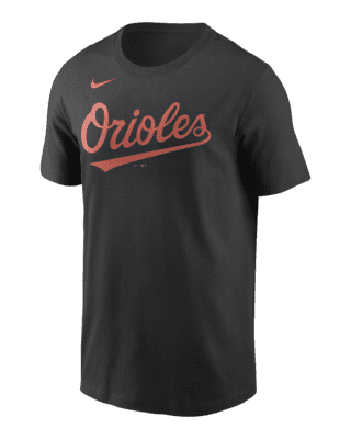 Majestic Baltimore Orioles Black Graphic T-Shirt Men's Size S Small