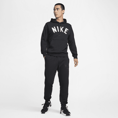 เสื้อมีฮู้ดฟิตเนสผ้าเฟรนช์เทรีผู้ชายแบบสวม Dri-FIT Nike Swoosh