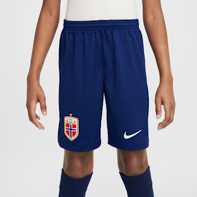 Noorwegen 2025/26 Stadium Thuis Nike Dri-FIT replicavoetbalshorts voor kids