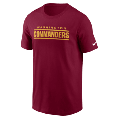 Washington Commanders Primetime Wordmark Essential Men's Nike NFL T-Shirt