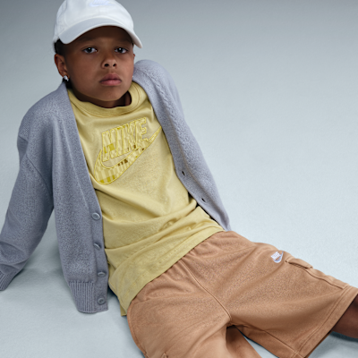 Shorts cargo de French Terry para niños talla grande Nike Sportswear Club