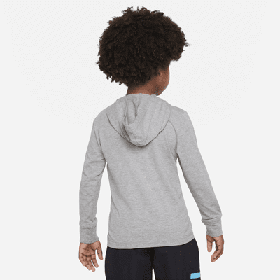 Nike Sportswear Futura Hooded Long Sleeve Tee Little Kids' T-Shirt