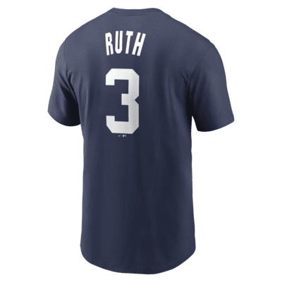Playera Nike de la MLB para hombre Babe Ruth New York Yankees Cooperstown Fuse