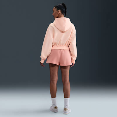 Sudadera con gorro holgada cropped de cierre completo para mujer Nike Sportswear Phoenix Fleece